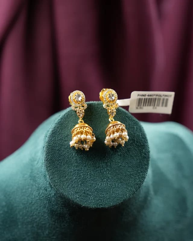 Royal Pearl Jhumkas